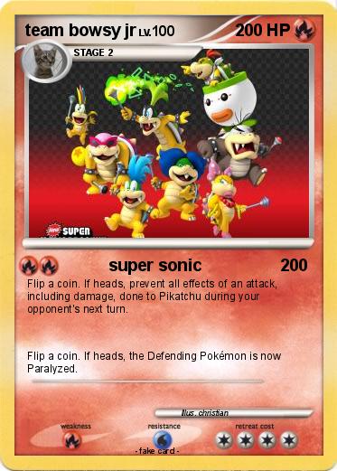 Pokemon team bowsy jr