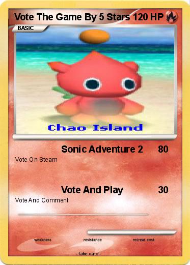 Pokemon Vote The Game By 5 Stars