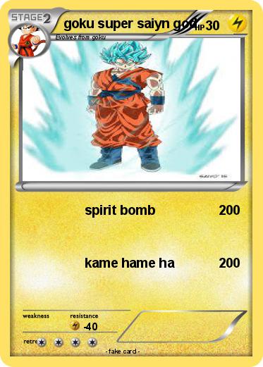 Pokemon goku super saiyn god
