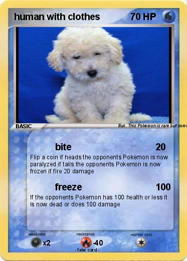 Pokemon human with clothes