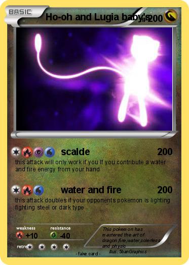 Pokemon Ho-oh and Lugia baby's