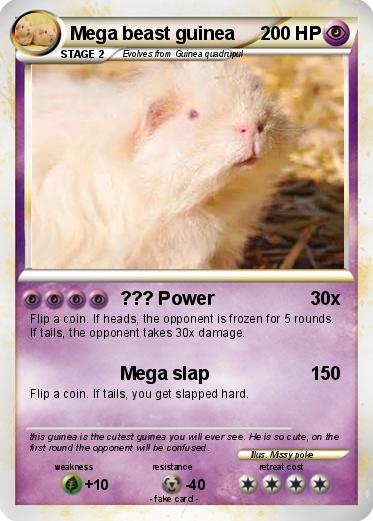Pokemon Mega beast guinea
