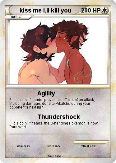 Pokemon kiss me i,ll kill you