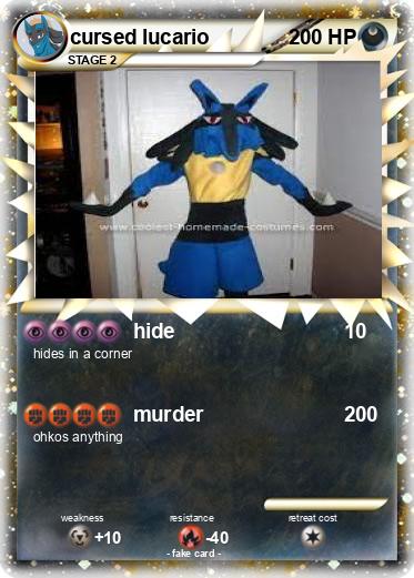 Pokemon cursed lucario