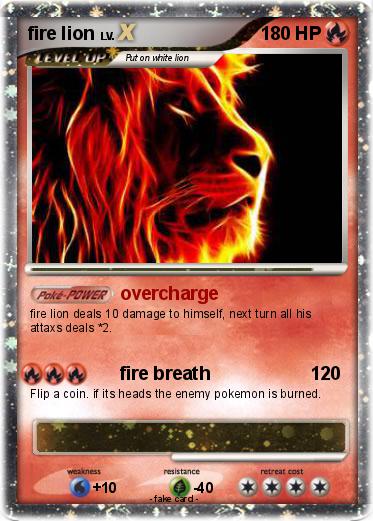 Pokemon fire lion