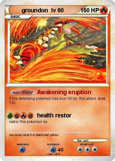 Pokemon groundon  lv 60