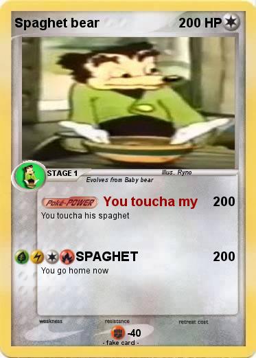 Pokemon Spaghet bear