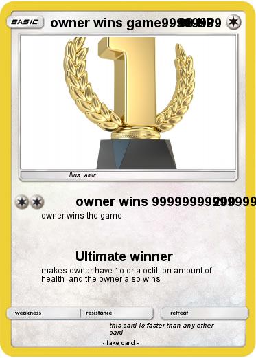 Pokemon owner wins game99909999