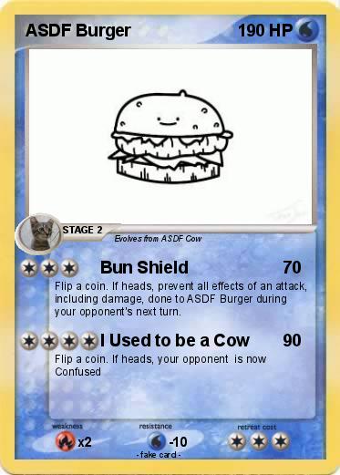 Pokemon ASDF Burger