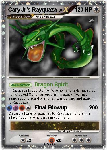 Pokemon Gary Jr's Rayquaza