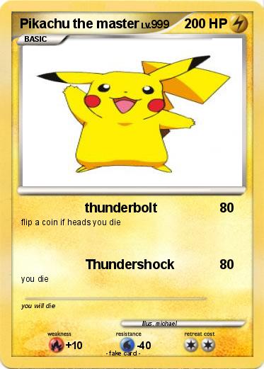 Pokemon Pikachu the master