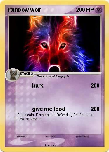 Pokemon rainbow wolf