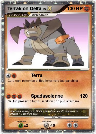 Pokemon Terrakion Delta