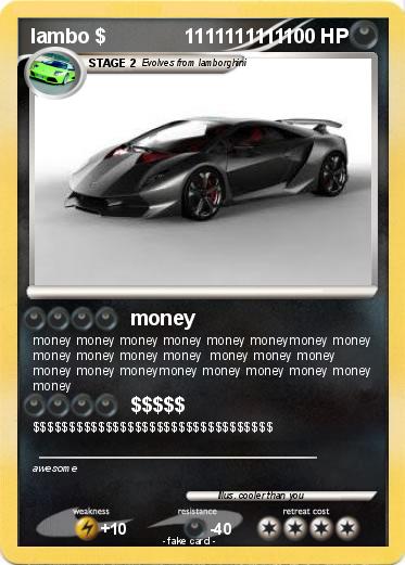 Pokemon lambo $              1111111111
