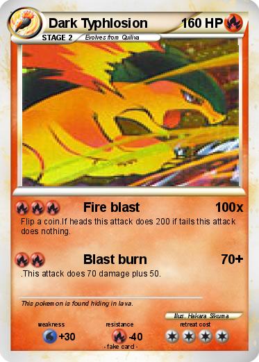 Pokemon Dark Typhlosion