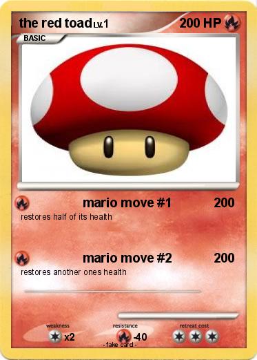 Pokemon the red toad