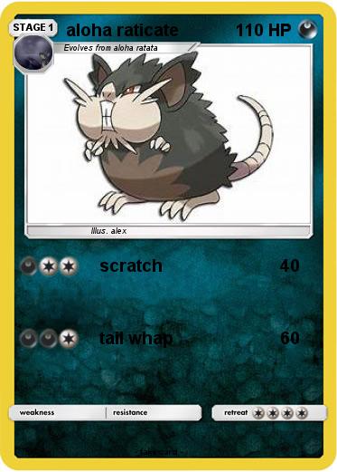 Pokemon aloha raticate