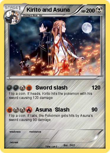 Pokemon Kirito and Asuna