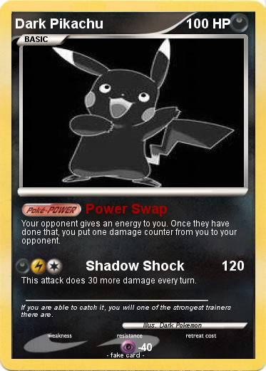 Pokemon Dark Pikachu