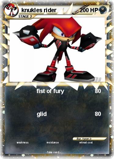 Pokemon knukles rider