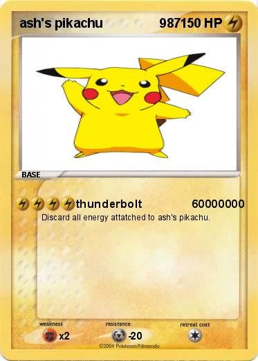 Pokemon ash's pikachu                987