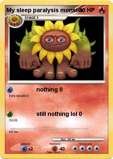 Pokemon My sleep paralysis monster