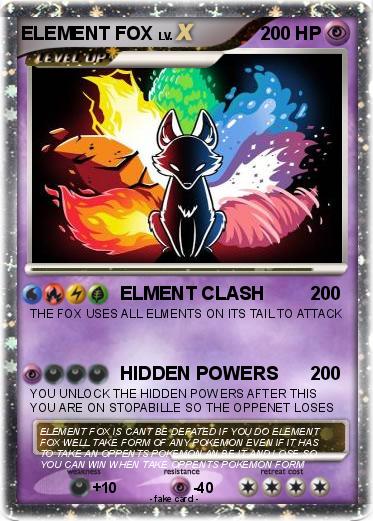 Pokemon ELEMENT FOX
