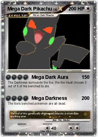 Pokemon Mega Dark Pikachu