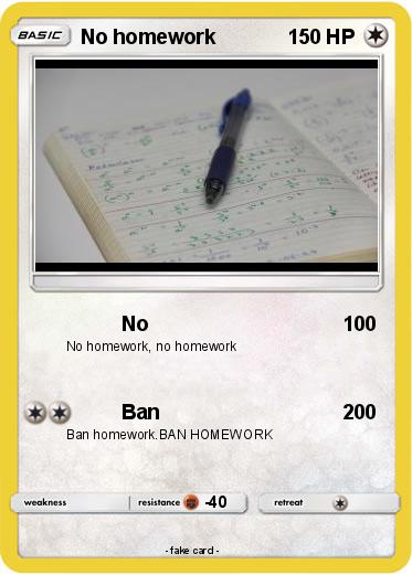 Pokemon No homework