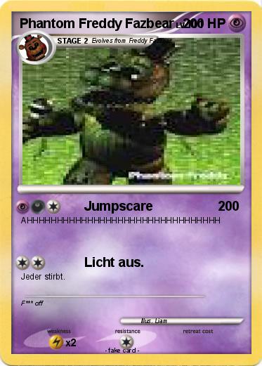 Pokemon Phantom Freddy Fazbear