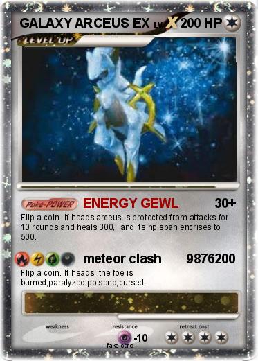 Pokemon GALAXY ARCEUS EX