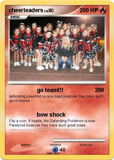 Pokemon cheerleaders