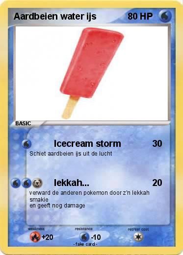 Pokemon Aardbeien water ijs