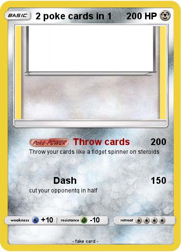 Pokemon 2 poke cards in 1