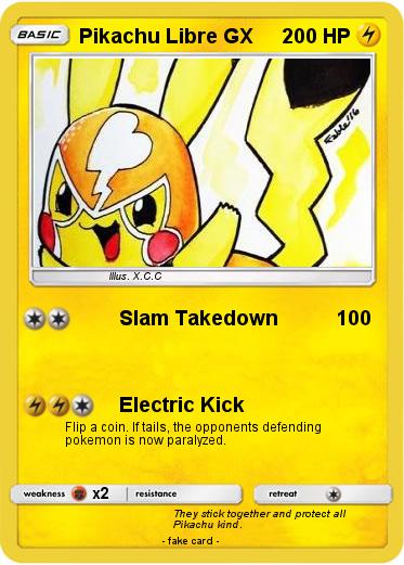 Pokemon Pikachu Libre GX