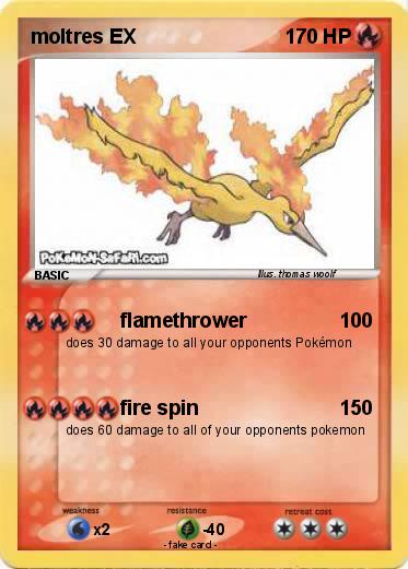 Pokemon moltres EX