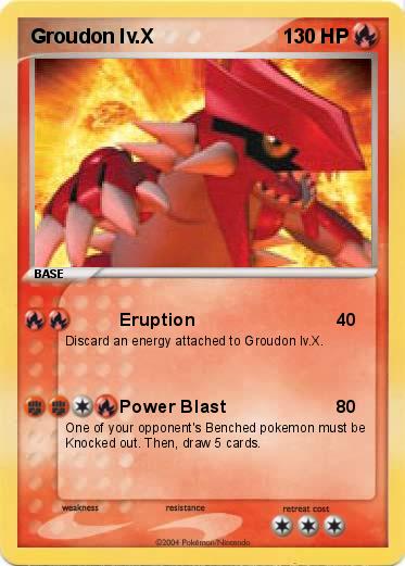 Pokemon Groudon lv.X