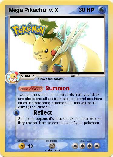 Pokemon Mega Pikachu lv. X