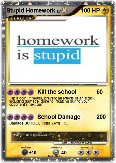 Pokemon Stupid Homework