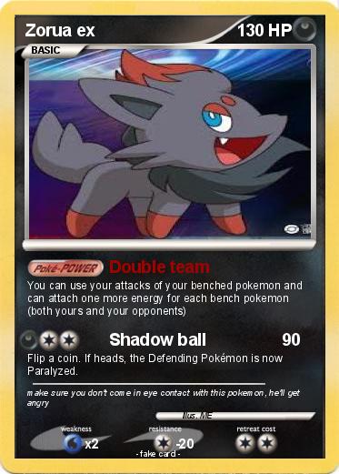 Pokemon Zorua ex