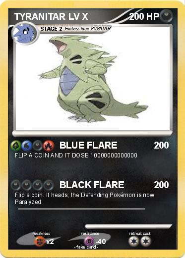 Pokemon TYRANITAR LV X
