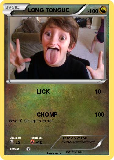 Pokemon LONG TONGUE