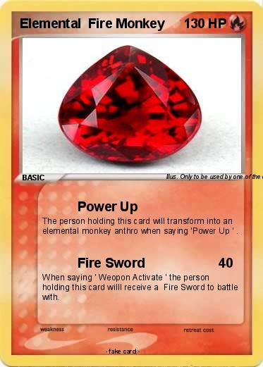 Pokemon Elemental  Fire Monkey