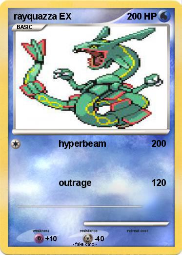 Pokemon rayquazza EX