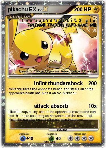 Pokemon pikachu EX