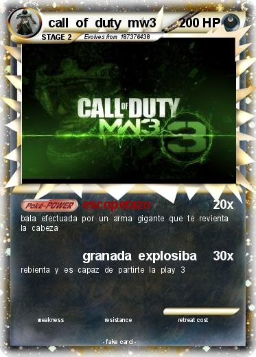 Pokemon call  of  duty  mw3