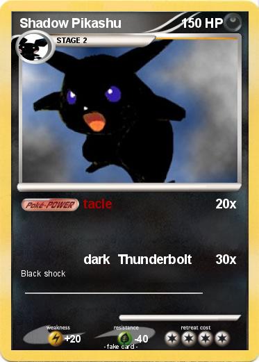 Pokemon Shadow Pikashu