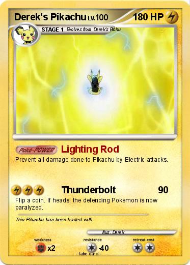 Pokemon Derek's Pikachu