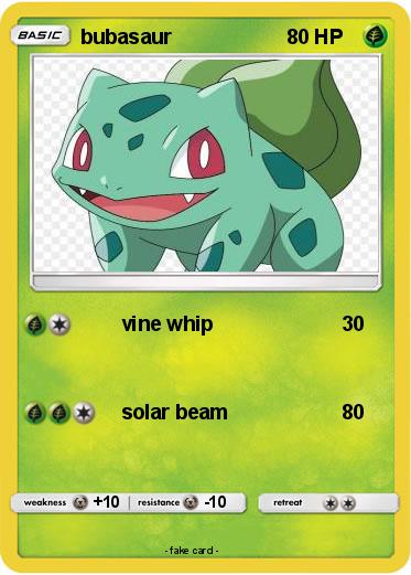 Pokemon bubasaur