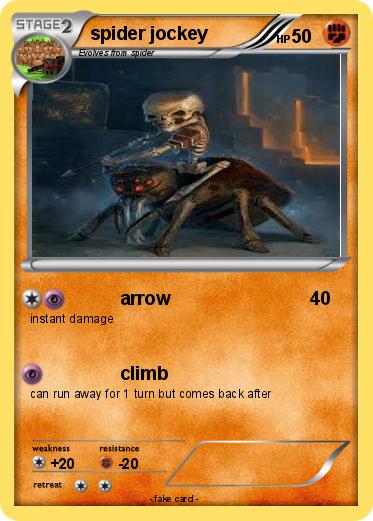 Pokemon spider jockey